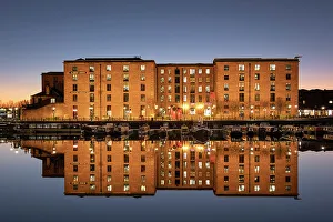 Liverpool Prints: The Albert Dock at night, Albert Dock