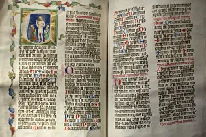 Biblical Prints: Albert of Sternberks pontifical, 1376, Strahov Monastery Library, Prague