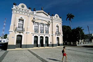 Rio Grande Do Norte Prints: Alberto Maranhao theatre, Old City, Natal, Rio Grande do Norte state, Brazil