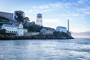 San Francisco Prints: Alcatraz as viewed from a boat, San Francisco, California, United States of America