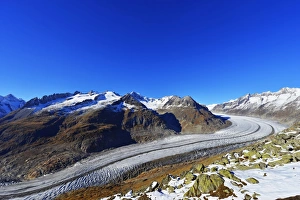 Aletsch glacier, Jungfrau-Aletsch, UNESCO World Heritage Site, Valais, Swiss Alps