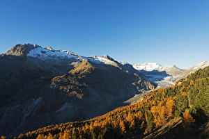 Aletsch Glacier, Jungfrau-Aletsch, UNESCO World Heritage Site, Valais, Swiss Alps