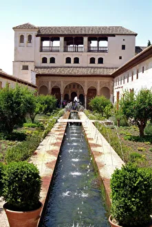 Gardens Prints: Alhambra, UNESCO World Heritage Site, Granada, Andalusia, Spain, Europe