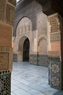 Images Dated 9th July 2009: Ali Ben Youssef Medersa (Koranic School), UNESCO World Heritage Site, Marrakech