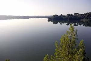 Alimini Grande lake, Otranto, Lecce province, Puglia, Italy, Europe