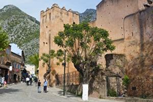 Alkasaba entrance, Chefchaouen (Chaouen), Tangeri-Tetouan Region, Rif Mountains, Morocco, North Africa, Africa