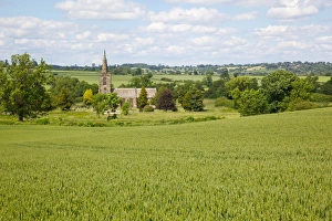 Places Of Worship Prints: All Saints Church, Mackworth, Derby, Derbyshire, England, United Kingdom, Europe