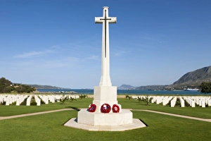 Images Dated 23rd April 2008: Allied War Cemetery, Soudha Bay, Akrotiri Peninsula, Chania region, Crete, Greek Islands, Greece