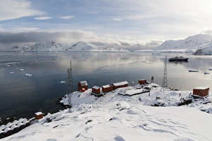 Paradise Bay Prints: Almirante Brown Argentinian station, Paradise Bay, Antarctica, Polar Regions
