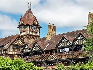 Almshouses and Barrett Browning Institute, Ledbury, Herefordshire, England, United Kingdom, Europe