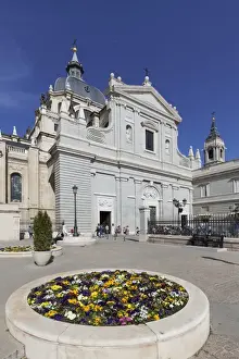 Madrid Prints: Almudena Cathetral (Santa Maria la Real de La Almudena), Madrid, Spain, Europe