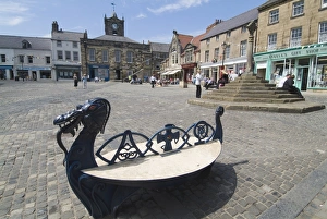 Alnwick Prints: Alnwick Marketplace, Alnwick, Northumberland, England, United Kingdom, Europe