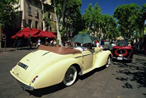 Provence Prints: Alpes Retro vintage car rally, Cours Mirabeau, Aix-en-Provence, Bouches-du-Rhone
