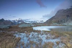 Sondrio Prints: Alpine lake with Monte Disgrazia in the background