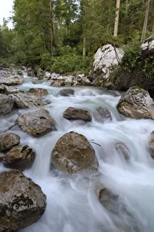 Images Dated 19th June 2008: Alpine river, near Ramsau, Berchtesgaden, Bavaria, Germany, Europe
