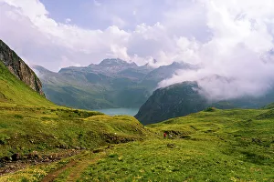 Alpine Valley leading to Lago Vannino, Piedmont, Northern Italy, Europe