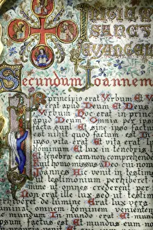 Notre Dame Prints: Altar book, Treasure Museum, Notre-Dame de Paris cathedral, Paris, France, Europe
