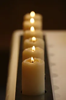 Images Dated 28th September 2009: Altar candles, Paris, France, Europe
