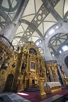 Images Dated 3rd November 2010: Altar at Cathedral Metropolitana, District Federal, Mexico City, Mexico, North America
