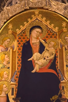 Virgin And Child Prints: Altar, Orsanmichele Church