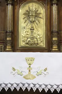 Altars Prints: Altar and tabernacle, Sainte-Marie des Batignolles church, Paris, France, Europe