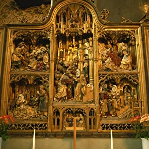 Altars Prints: Altarpiece, Jagellonica Chapel, Uppsala Cathedral, Uppsala, Sweden, Scandinavia, Europe