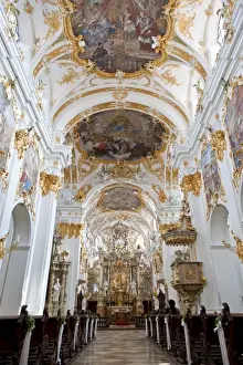 Aisle Prints: Alte Kapelle, Regensburg, UNESCO World Heritage Site, Bavaria, Germany, Europe