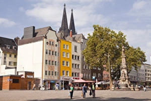 Cologne Prints: Alter Markt in the old part of Cologne, North Rhine-Westphalia, Germany, Europe