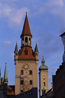 Altes Rathaus Prints: Altes Rathaus (Old Town Hall) and Heiliggeistkirche