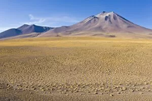 Images Dated 24th March 2008: The altiplano at an altitude of over 4000m and the peak of Cerro Miniques at 5910m