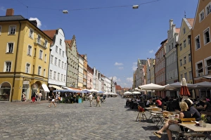 Alt Stadt Prints: Altstadt, Landshut, Bavaria, Germany, Europe