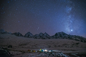 Starry Sky Prints: Ama Dablam Base Camp, Khumbu (Everest) Region, Nepal, Himalayas, Asia