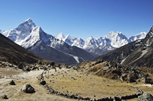 Solukhumbu District Prints: Ama Dablam seen from Thokla, Sagarmatha National Park