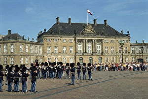 Guardsmen Prints: Amailienborg Palace, Copenhagen, Denmark, Scandinavia, Europe