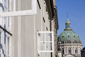 Amalienborg and Marmorkirken church, Copenhagen, Denmark, Scandinavia, Europe