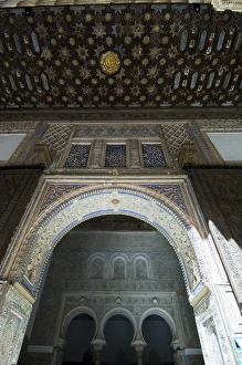 Alcazar Prints: The Ambassadors Hall with three horseshoe arches