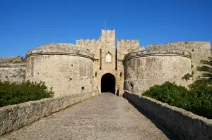 Images Dated 1st May 2008: Amboise Gate, Grand Masters Palace, City of Rhodes, UNESCO World Heritage Site