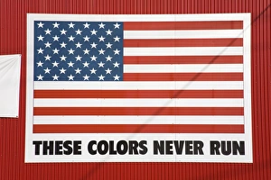 Images Dated 16th September 2007: American flag in Lyons, Greater Rochester Area, New York State, United States of America