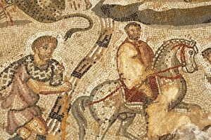 Images Dated 17th October 2010: Part of the Amphitrite Roman mosaic, House of Amphitrite, Bulla Regia Archaeological Site