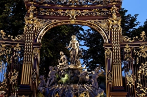 Amphitrites fountain by Barthelemy Guibal, Place Stanislas, formerly Place Royale Amphitrites fountain by Barthelemy Guibal, Place Stanislas, formerly Place Royale