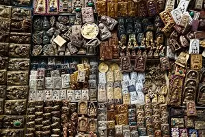 Amulets for sale, Bangkok, Thailand, Southeast Asia, Asia