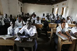 Uganda Prints: Anaka senior secondary school, Anaka, Uganda, Africa