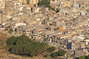 Baroque Style Prints: The ancient baroque old town of Piazza Armerina, Province of Enna, Sicily, Italy