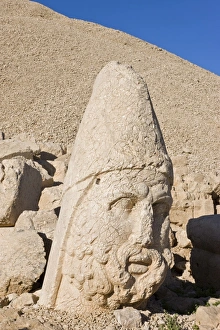 Nemrut Dag Prints: Ancient carved stone heads of the gods, head of Zeus, Nemrut Dagi (Nemrut Dag)