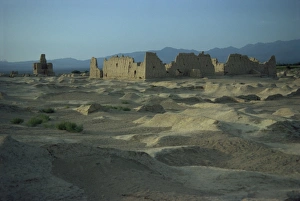 Ancient city on Silk Road, Jinohe, Turfan Depression, Xinjiang Province, China, Asia