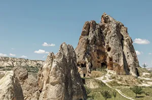 Ancient Ruins Prints: The Ancient city view with strange speared rocks