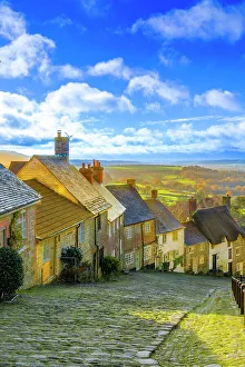 Uphill Prints: The Ancient Cobbled Street of Gold Hill