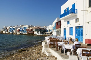 Images Dated 30th April 2008: Ancient district of Alefkandra (Little Venice), Mykonos, Cyclades, Greek Islands