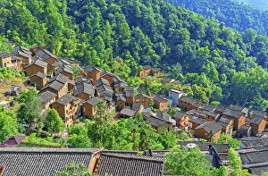 Province Prints: Ancient earthen buildings of YangChan Tulou village in Huangshan