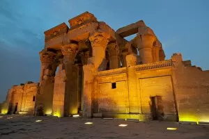 Images Dated 7th April 2008: The ancient Egyptian Temple of Kom Ombo near Aswan, Egypt, North Africa, Africa